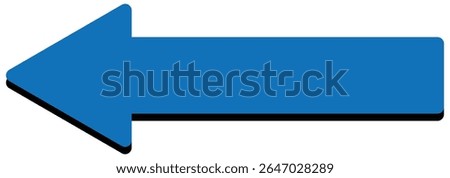 Horizontal long arrow, left pointing solid long arrow icon, isolated on white background.