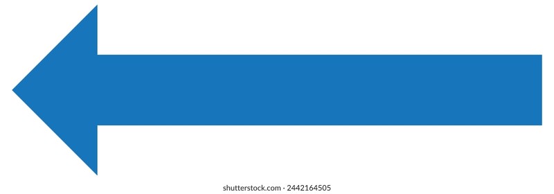 Horizontal long straight arrow signs. Black pointer, direction, position symbol and double arrow icon isolated on white background. 