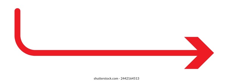 Horizontal long straight arrow signs. Black pointer, direction, position symbol and double arrow icon isolated on white background. 