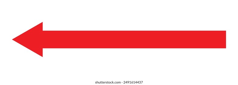 Horizontal long straight arrow signs. Black pointer, direction, position symbol and double arrow icon isolated on white background. Vector Illustration