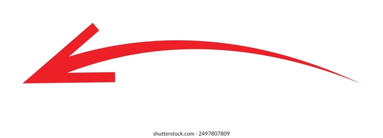 Horizontal long straight arrow signs. Black pointer, direction, position symbol and double arrow icon isolated on white background. Vector Illustration

