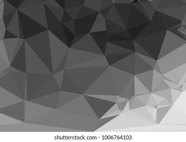 Horizontal low poly mosaic background. Template design, list, front page, brochure layout, banner, idea, cover, print, flyer, book, blank, card, ad, sign, sheet. Copy space. Vector clip art.