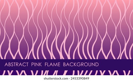 Fondo abstracto magenta Horizontal con llamas púrpura rosado, cubierta, presentación del sitio en formato HD. Diseño de Plantilla de UI para el Diseño web de productos de Internet. Anuncio de Vector