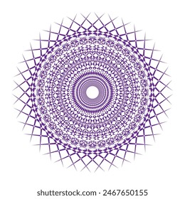 Horizontal mandala banner. Decorative flower mandala background with place for text. Colorful abstract graphics. Arabic Islamic east style