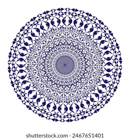 Horizontal Anuncio mandala. Fondo decorativo del mandala de la flor con lugar para el texto. Coloridos gráficos abstractos. Estilo árabe islámico oriental