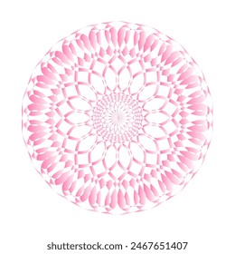 Horizontal mandala banner. Decorative flower mandala background with place for text. Colorful abstract graphics. Arabic Islamic east style