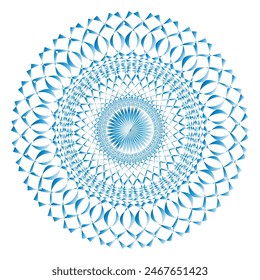 Horizontal mandala banner. Decorative flower mandala background with place for text. Colorful abstract graphics. Arabic Islamic east style