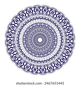 Horizontal mandala banner. Decorative flower mandala background with place for text. Colorful abstract graphics. Arabic Islamic east style