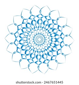 Horizontal mandala banner. Decorative flower mandala background with place for text. Colorful abstract graphics. Arabic Islamic east style