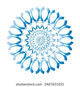 Horizontal mandala banner. Decorative flower mandala background with place for text. Colorful abstract graphics. Arabic Islamic east style