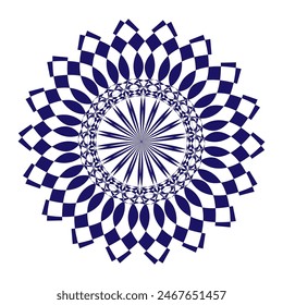 Horizontal mandala banner. Decorative flower mandala background with place for text. Colorful abstract graphics. Arabic Islamic east style