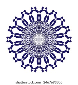 Horizontal mandala banner. Decorative flower mandala background with place for text. Colorful abstract graphics. Arabic Islamic east style
