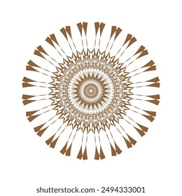 Horizontal mandala banner. Decorative flower mandala background with place for text. Colorful abstract graphics. Arabic Islamic east style
