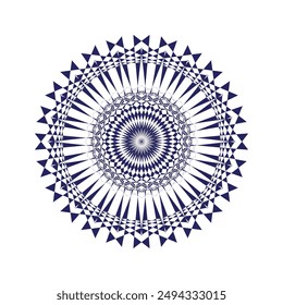 Horizontal mandala banner. Decorative flower mandala background with place for text. Colorful abstract graphics. Arabic Islamic east style
