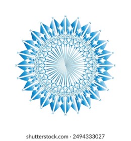 Horizontal mandala banner. Decorative flower mandala background with place for text. Colorful abstract graphics. Arabic Islamic east style
