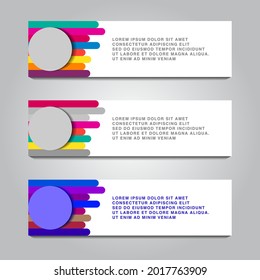Horizontal Mempis web banner designs. Vector Illustration