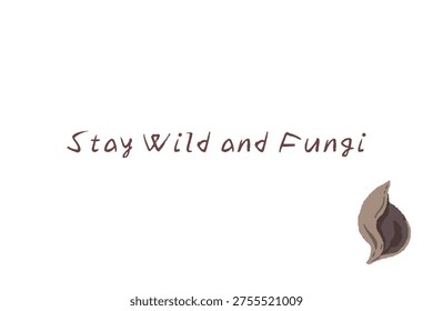 Horizontal Menu Card Template with Wavy Dried Wood Ear Mushroom