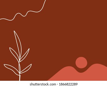 Horizontal modern background. Drawn by hand. Vector illustration.