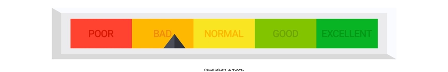 Horizontal Mood Indicator. Vector Illustration