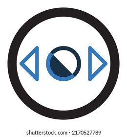 Horizontal more circle Line icon