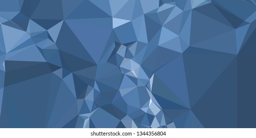 Horizontal mosaic banner. Design element for websites and books headers. Low polygonal texture. 