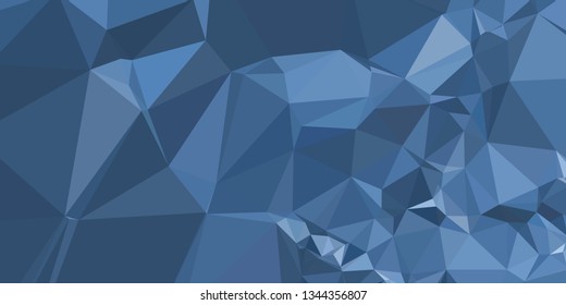 Horizontal mosaic banner. Design element for websites and books headers. Low polygonal texture. 