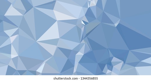 Horizontal mosaic banner. Design element for websites and books headers. Low polygonal texture. 
