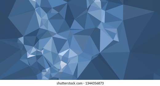 Horizontal mosaic banner. Design element for websites and books headers. Low polygonal texture. 