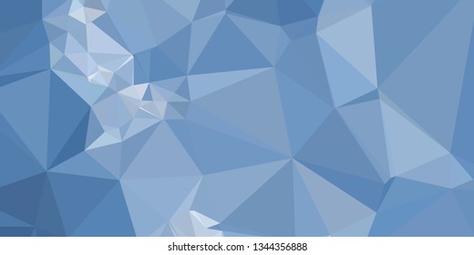 Horizontal mosaic banner. Design element for websites and books headers. Low polygonal texture. 