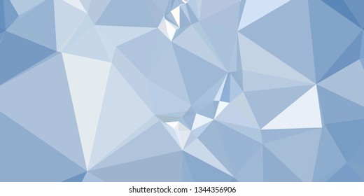 Horizontal mosaic banner. Design element for websites and books headers. Low polygonal texture. 