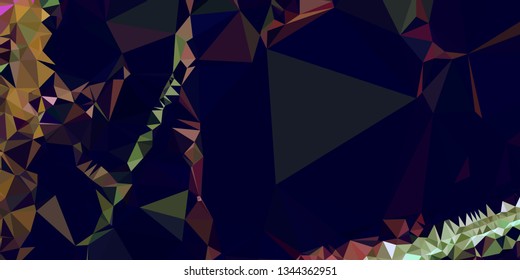 Horizontal mosaic banner. Design element for websites and books headers.