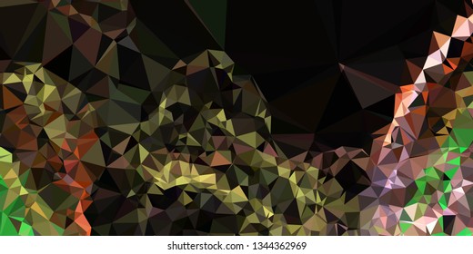 Horizontal mosaic banner. Design element for websites and books headers.
