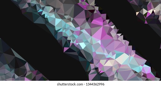 Horizontal mosaic banner. Design element for websites and books headers.