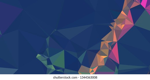 Horizontal mosaic banner. Design element for websites and books headers.