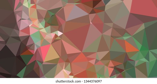 Horizontal mosaic banner. Design element for websites and books headers. Low polygonal texture. 