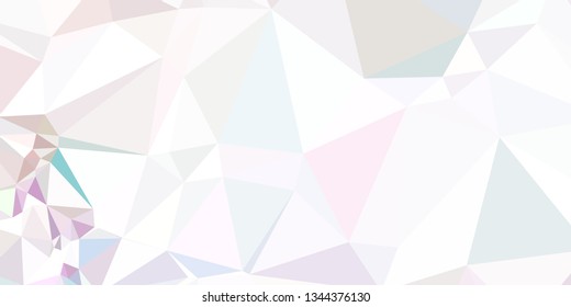 Banner horizontal de mosaico. Elemento de diseño para sitios web y encabezados de libros. Baja textura polígonal.