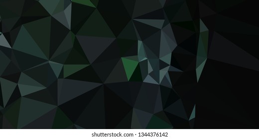 Horizontal mosaic banner. Design element for websites and books headers. Low polygonal texture. 