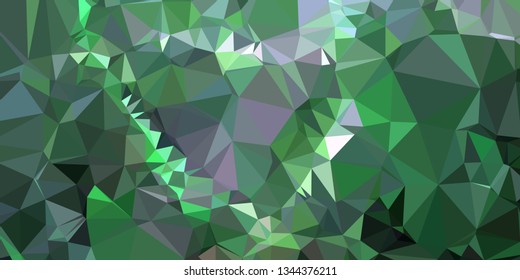Horizontal mosaic banner. Design element for websites and books headers. Low polygonal texture. 