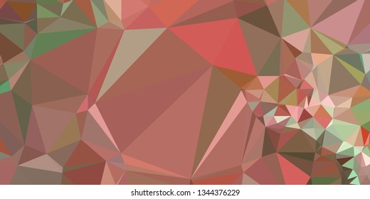 Horizontal mosaic banner. Design element for websites and books headers. Low polygonal texture. 