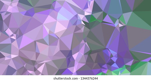Horizontal mosaic banner. Design element for websites and books headers. Low polygonal texture. 
