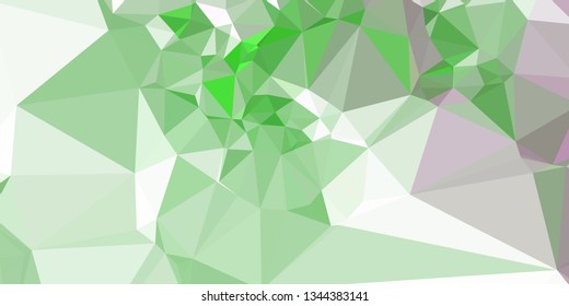 Horizontal mosaic banner. Design element for websites and books headers. Low polygonal texture. 