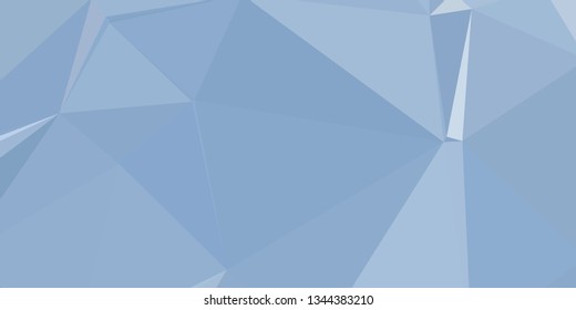 Horizontal mosaic banner. Design element for websites and books headers. Low polygonal texture. 