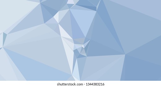 Horizontal mosaic banner. Design element for websites and books headers. Low polygonal texture. 