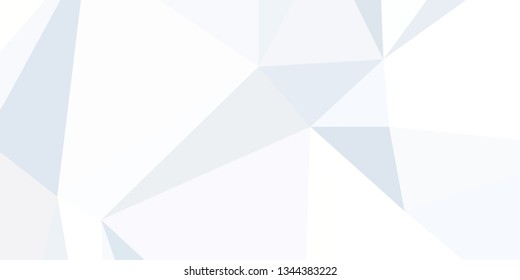 Horizontal mosaic banner. Design element for websites and books headers. Low polygonal texture. 