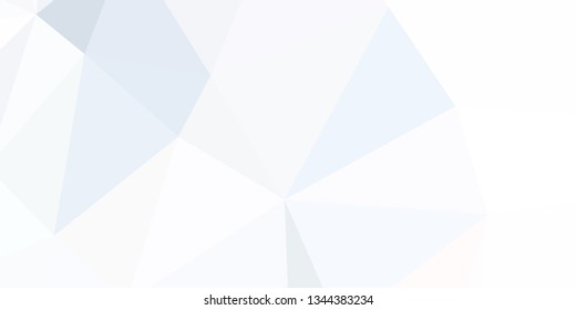 Horizontal mosaic banner. Design element for websites and books headers. Low polygonal texture. 