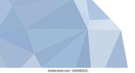 Horizontal mosaic banner. Design element for websites and books headers. Low polygonal texture. 