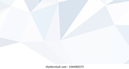 Horizontal mosaic banner. Design element for websites and books headers. Low polygonal texture. 