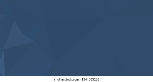 Horizontal mosaic banner. Design element for websites and books headers. Low polygonal texture. 