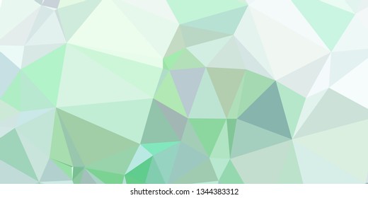 Horizontal mosaic banner. Design element for websites and books headers. Low polygonal texture. 
