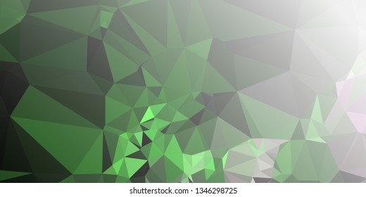 Horizontal mosaic banner. Design element for websites and books headers. Low polygonal texture.